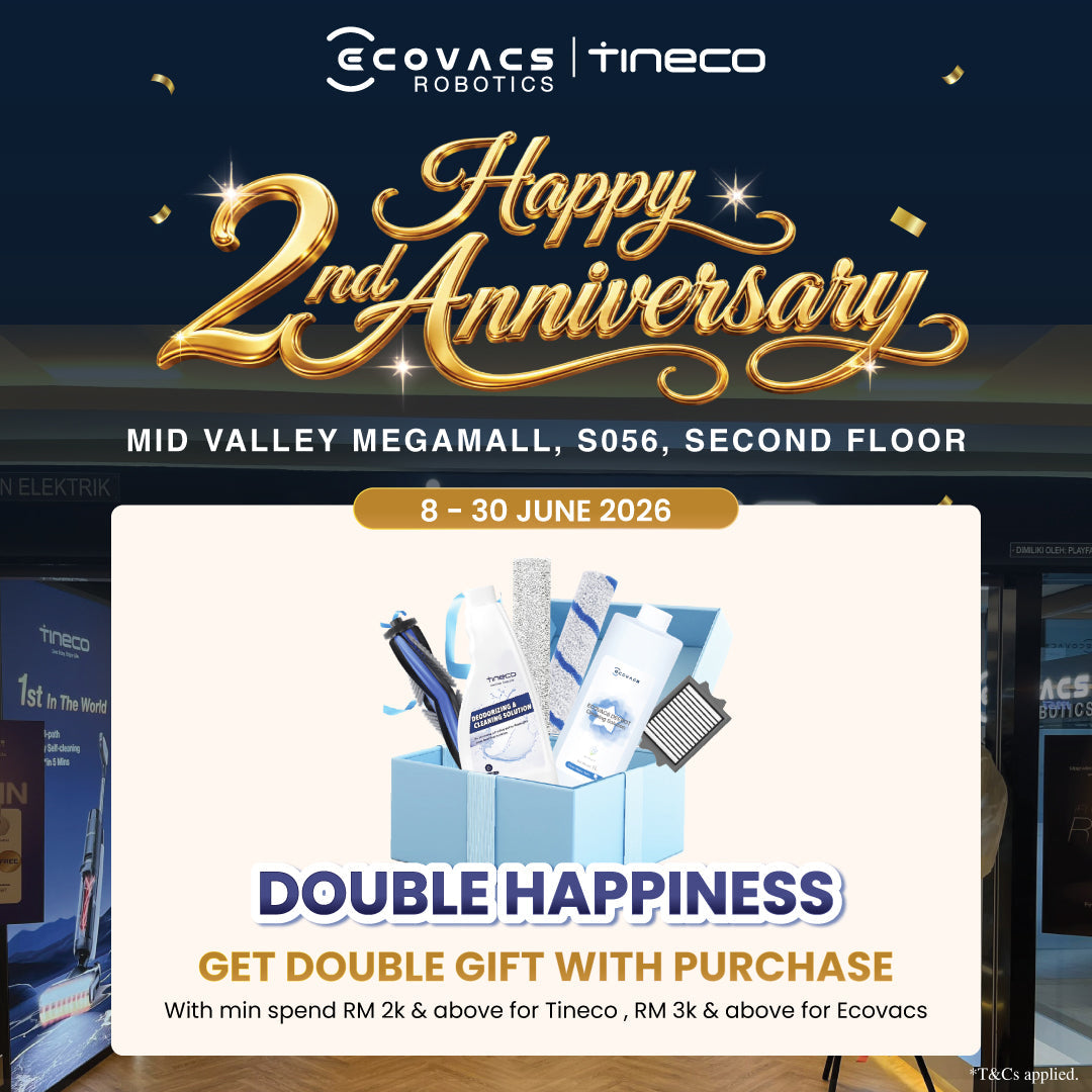 Celebrate the 2nd Anniversary of the ECOVACS | Tineco store at Mid Valley Megamall