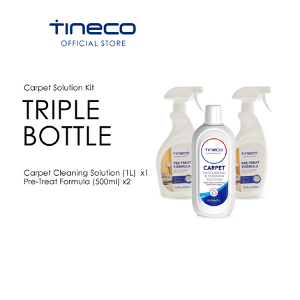 Tineco Carpet Solution & Pretreat Formula Kit For Rug, Carpet, Upholstery | Carpet Vacuum Cleaner