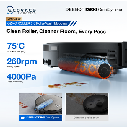 ECOVACS Deebot X12S OmniCyclone Robot Vacuum Cleaner