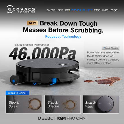 ECOVACS X12 Pro Omni Robot Vacuum Cleaner