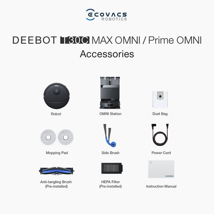[Scha & Awal Exclusive 24 - 28 Jul] ECOVACS Deebot T30C Max Omni Robot Vacuum
