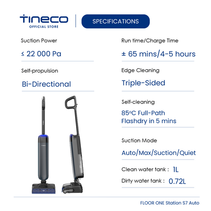 Tineco Floor One Station S7 Auto Smart Wet Dry Vacuum Cleaner