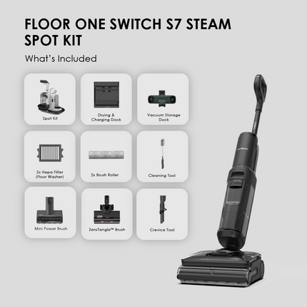 Tineco Floor One Switch S7 Steam Spot Kit Smart 6-in-1 Multi-Function Wet Dry Vacuum Cleaner