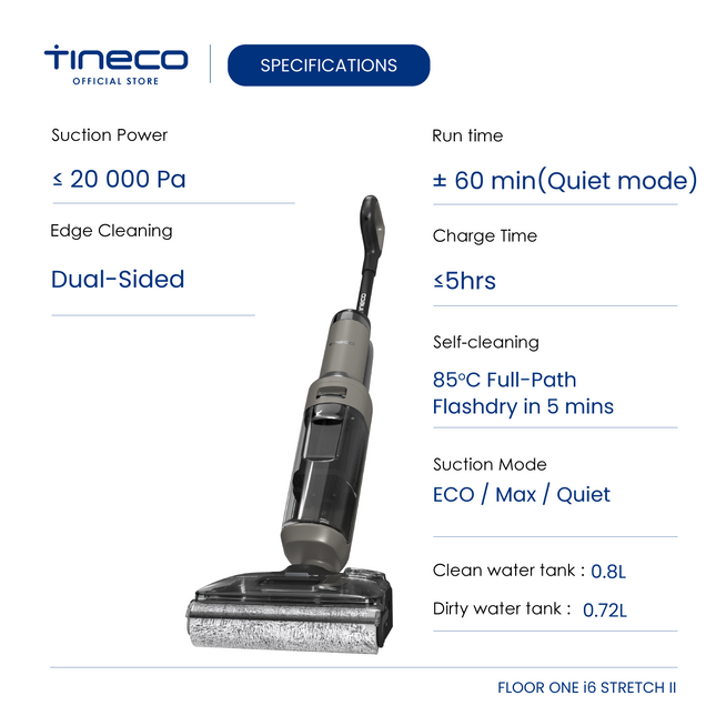 Tineco Floor One i6 Stretch II Wet & Dry Vacuum Cleaner