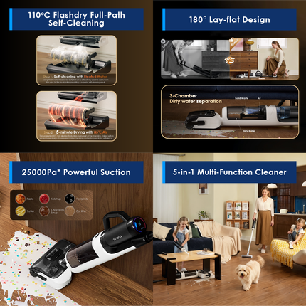 【Uncle Lee 限时团购】Tineco Floor One Switch S6 Power Kit Smart 5-in-1 Multi-Function Wet Dry Vacuum Cleaner