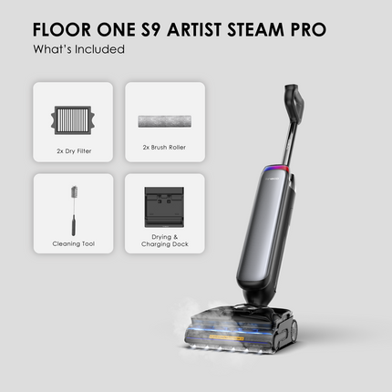 【Hii Hii Family限时团购】 Tineco Floor One S9 Artist Steam Pro Smart Wet & Dry Vacuum Cleaner