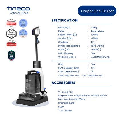 Tineco Carpet One Cruiser Smart Carpet Cleaner