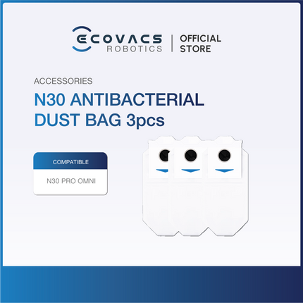 ECOVACS Deebot N30/N30 PRO OMNI Series - Accessories Kit, Mop Pads, Solid Floor Cleaner & Dustbag