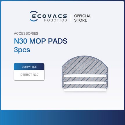 ECOVACS Deebot N30/N30 PRO OMNI Series - Accessories Kit, Mop Pads, Solid Floor Cleaner & Dustbag