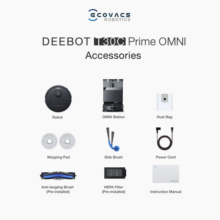 ECOVACS Deebot T30C Prime Omni Robot Vacuum