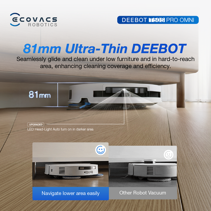 ECOVACS Deebot T50S Pro Omni Robot Vacuum