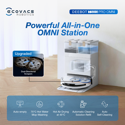 ECOVACS Deebot T50S Pro Omni Robot Vacuum