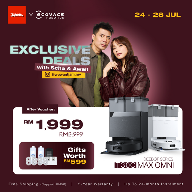 [Scha & Awal Exclusive 24 - 28 Jul] ECOVACS Deebot T30C Max Omni Robot Vacuum