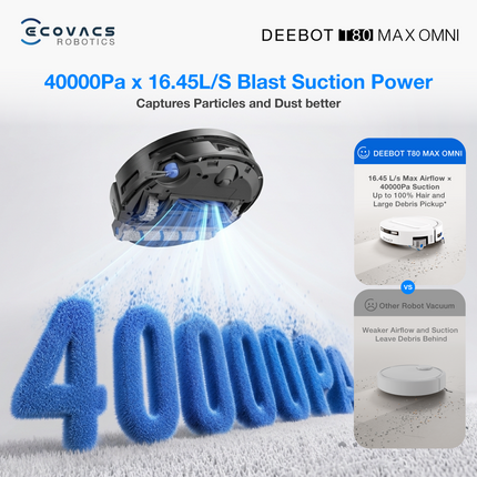 ECOVACS DEEBOT T80 Max Omni Robot Vacuum Cleaner