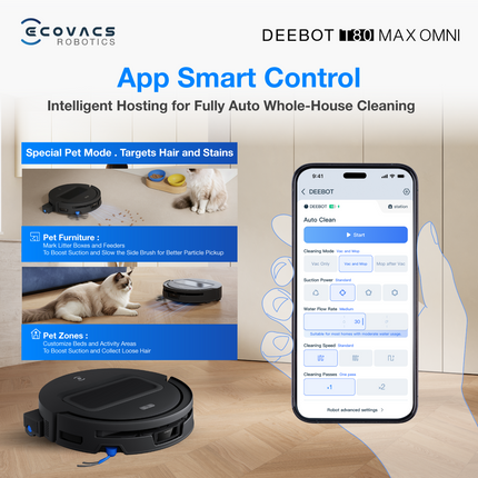 ECOVACS DEEBOT T80 Max Omni Robot Vacuum Cleaner