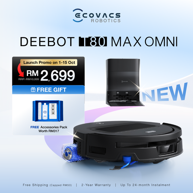 ECOVACS DEEBOT T80 Max Omni Robot Vacuum Cleaner