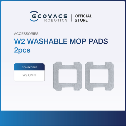 ECOVACS Winbot W2 Omni/Winbot Mini/Winbot Mini 2 Accessories Listing - Mop Cloth & Cleaning Solution