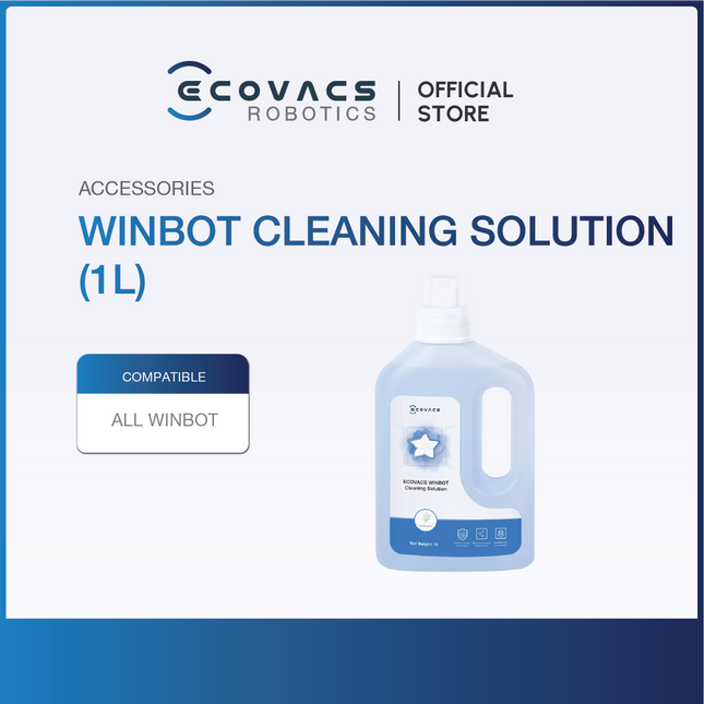 ECOVACS Winbot W2 Omni/Winbot Mini/Winbot Mini 2 Accessories Listing - Mop Cloth & Cleaning Solution