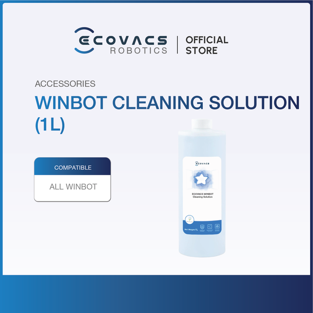 ECOVACS Winbot W2 Omni/Winbot Mini/Winbot Mini 2 Accessories Listing - Mop Cloth & Cleaning Solution