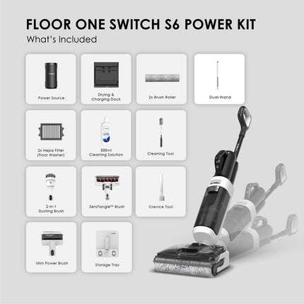 【李大叔独家团购】Tineco Floor One Switch S6 Power Kit Smart 5-in-1 Multi-Function Wet Dry Vacuum Cleaner