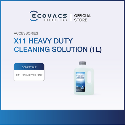 ECOVACS Deebot X11 OmniCyclone - Accessories Kit, Roller Mop & Heavy Duty Cleaning Solution