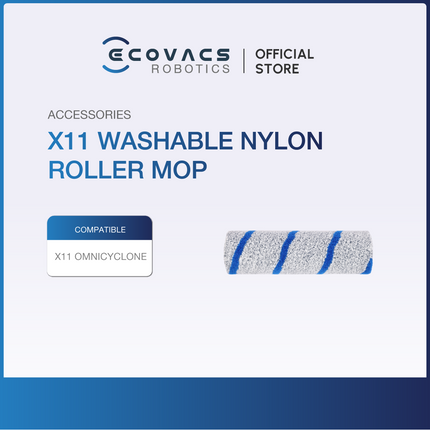 ECOVACS Deebot X11 OmniCyclone - Accessories Kit, Roller Mop & Heavy Duty Cleaning Solution