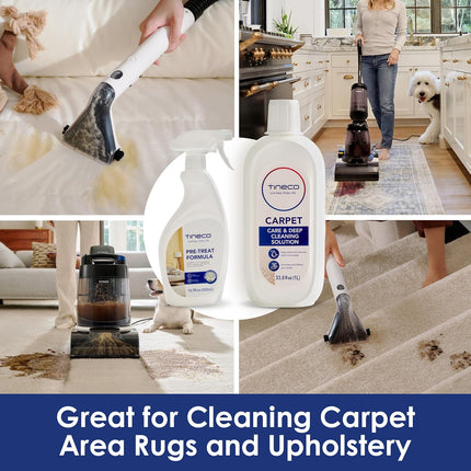 Tineco Carpet Solution & Pretreat Formula Kit For Rug, Carpet, Upholstery | Carpet Vacuum Cleaner