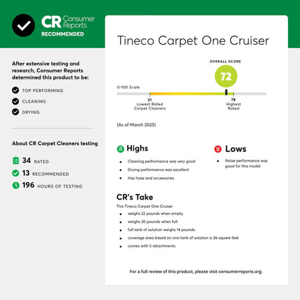 Tineco Carpet One Cruiser Smart Carpet Cleaner
