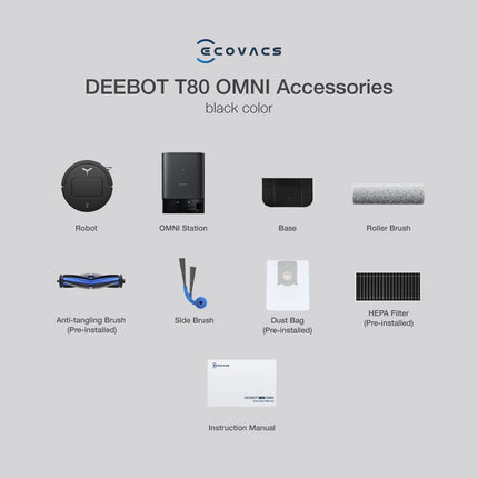 ECOVACS DEEBOT T80 Omni Floor Washing Robot Vacuum