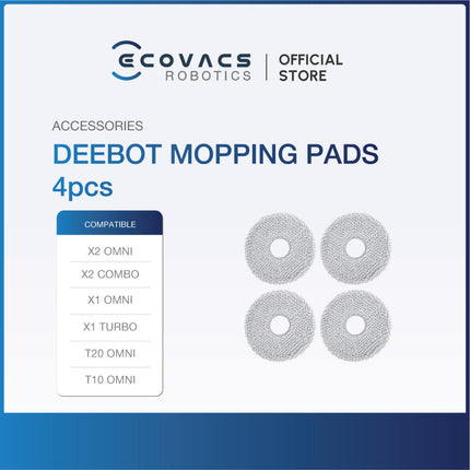 ECOVACS Deebot X2/X2/T30S COMBO Family Series Accessories Listing - Acc Kit, Mop Pads & Dustbag