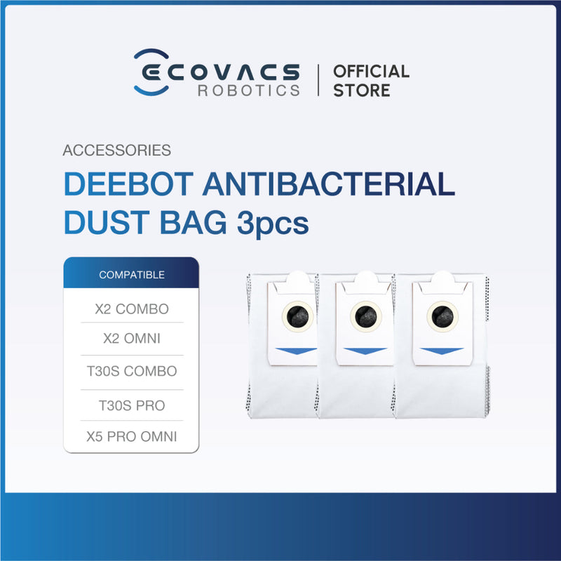 ECOVACS Deebot X2/X2/T30S COMBO Family Series Accessories Listing - Acc Kit, Mop Pads & Dustbag