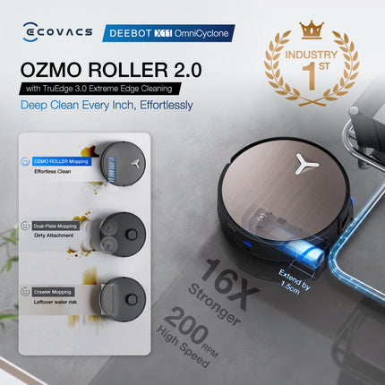 ECOVACS DEEBOT X11 OmniCyclone Floor Washing Robot Vacuum